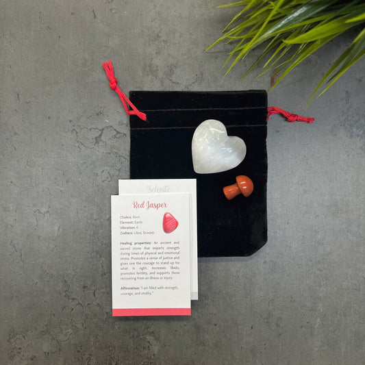 Crystal Heart and Mushroom Gift Kit