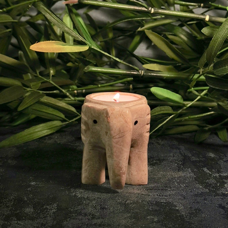 3" Elephant tea-light Holder (assorted colours)