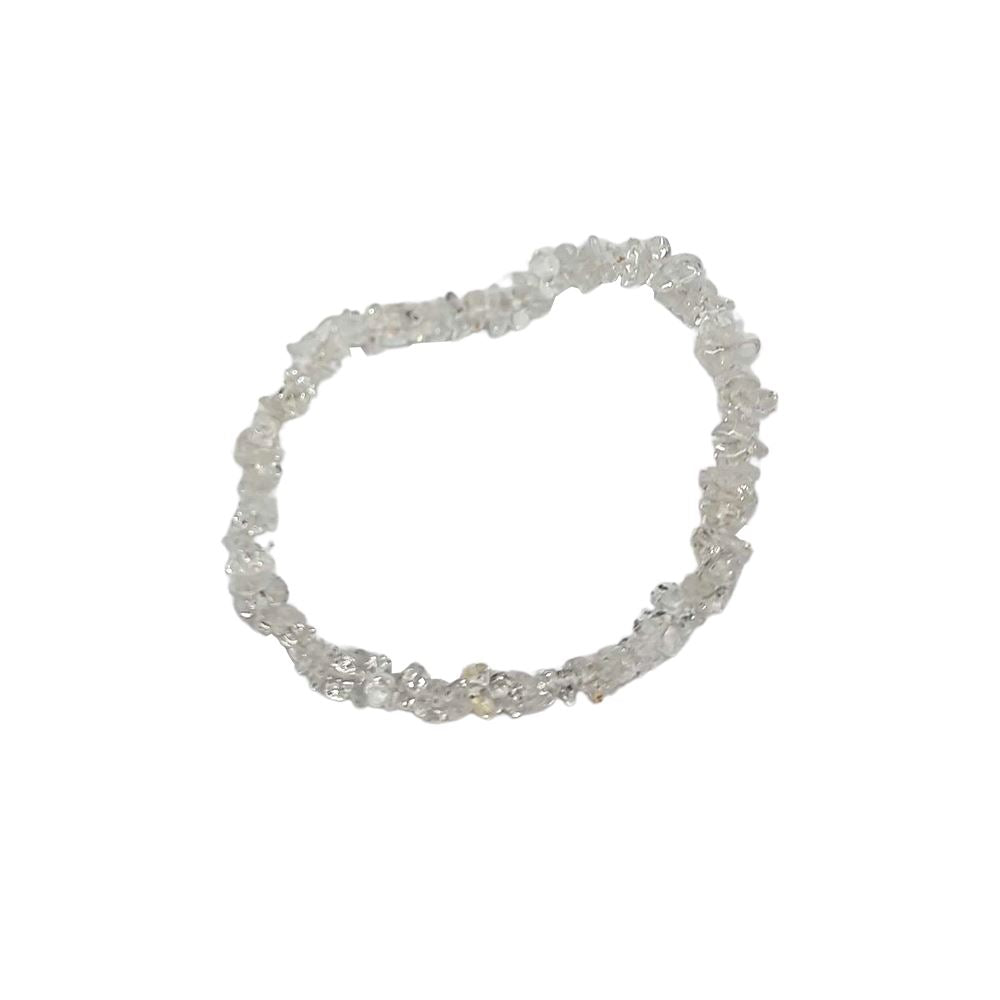 Clear Quartz Gemstone Chip Bracelet