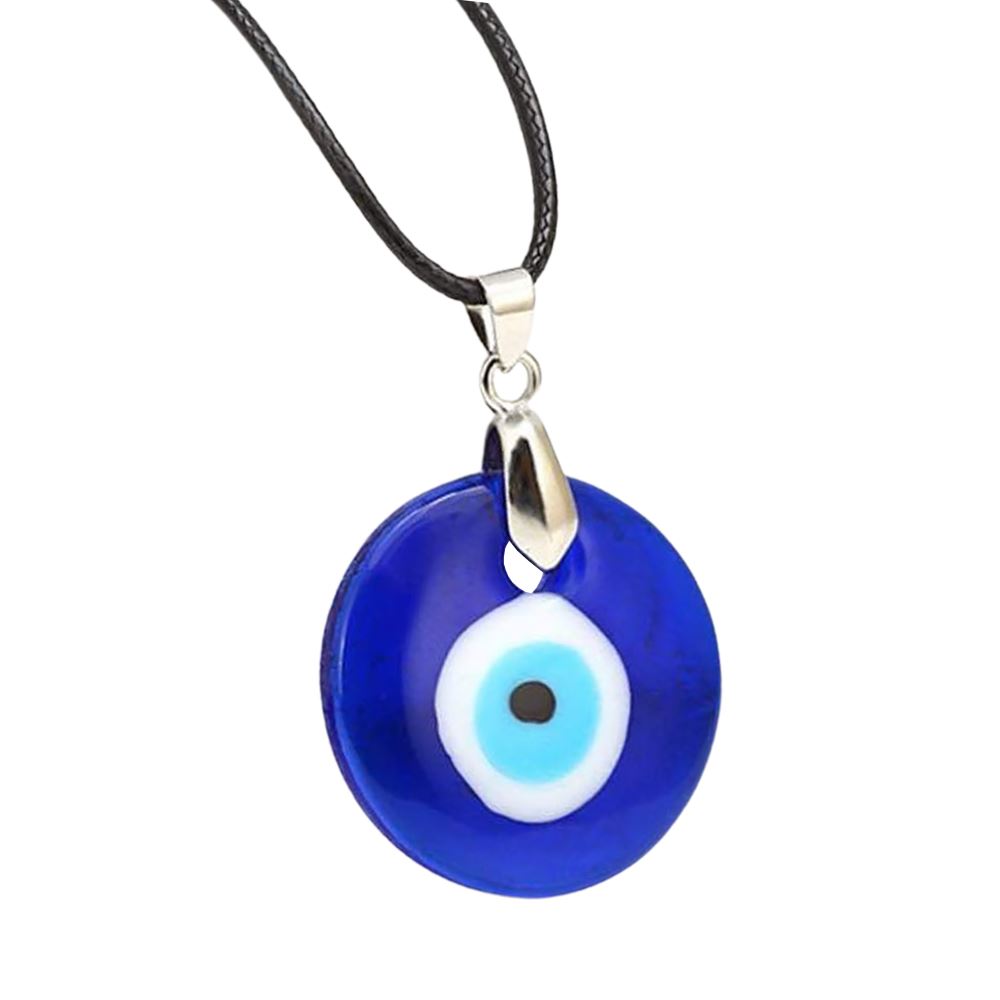 Evil eye round pendant