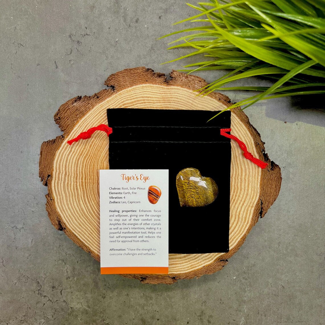 Tiger’s Eye Crystal Heart Gift Kit
