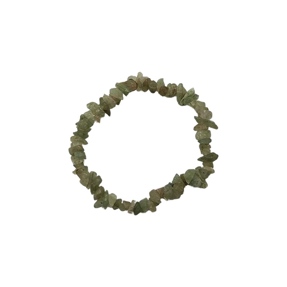 Green Aventurine Gemstone Chip Bracelet