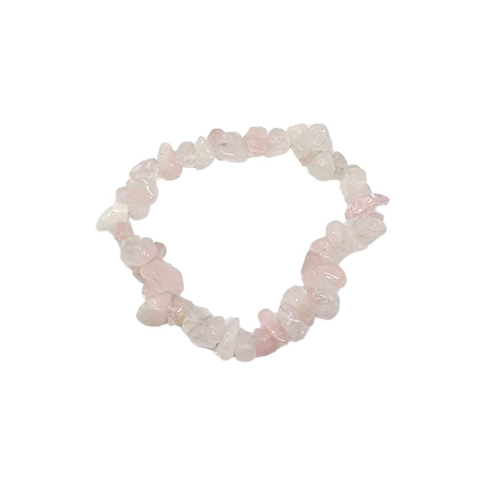 Rose Quartz Gemstone Chip Bracelet