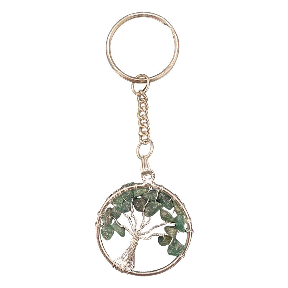 Green Aventurine Tree of Life Keychain 3cm