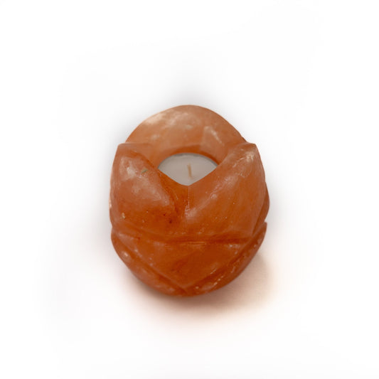 Rose salt Candle Holder (pink)