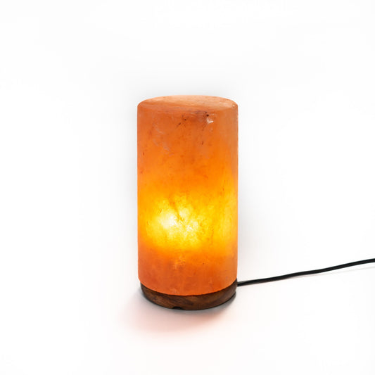 Cylinder salt lamp (pink)