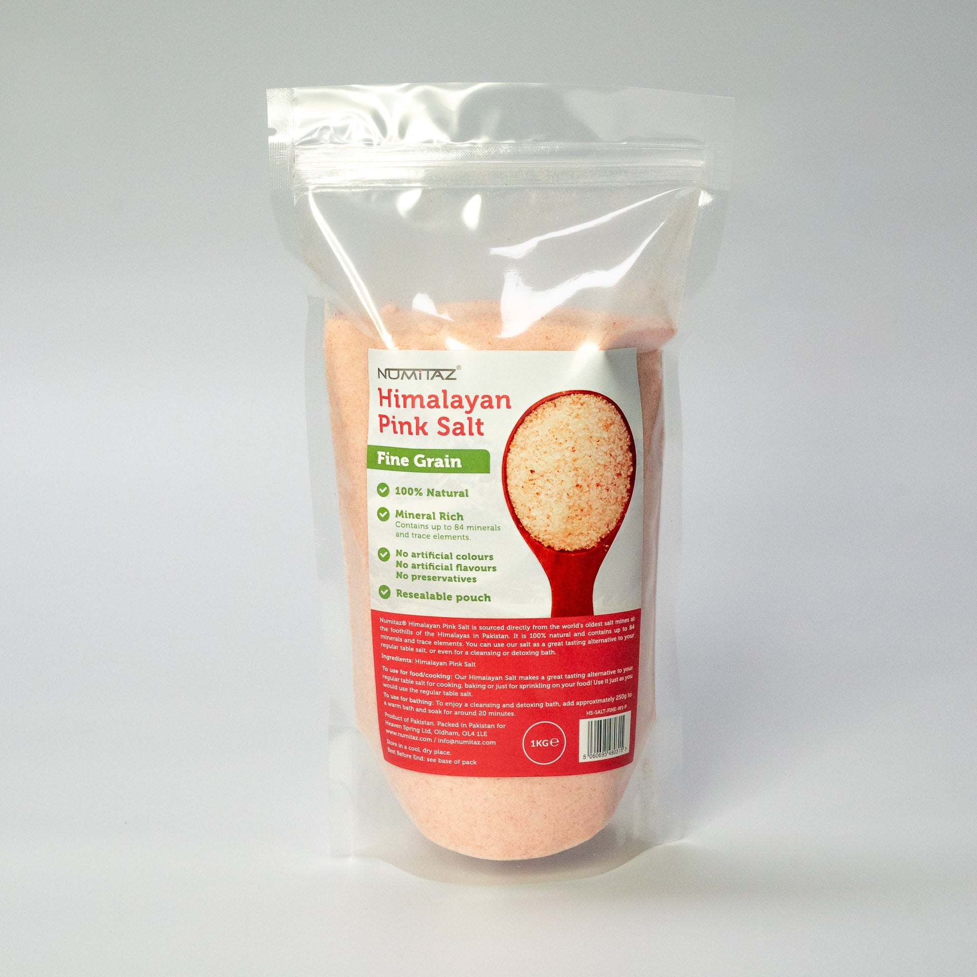 Numitaz Himalayan pink salt fine 1kg